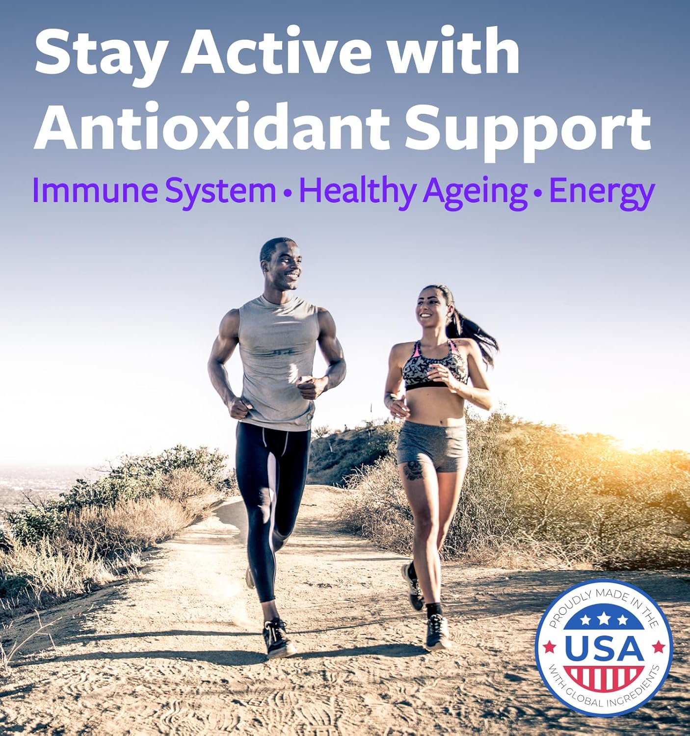 Super Antioxidants Supplement for Women & Men - High Potency Herbal & Fruit Blend with Acai, Goji, Pomegranate, Elderberry & Resveratrol for Skin Care & Immune Support - Vegan & Non-GMO - 60 Capsules - Image 3