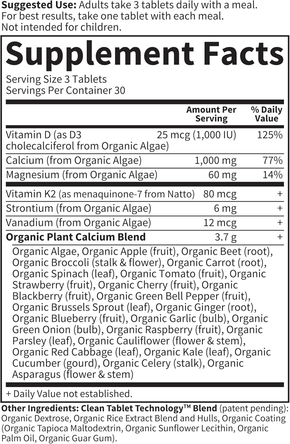 Garden of Life Calcium Supplement with Magnesium & Organic Vitamin D3 K2, Made from Whole Foods, Gluten-Free, 90 Count - Image 6