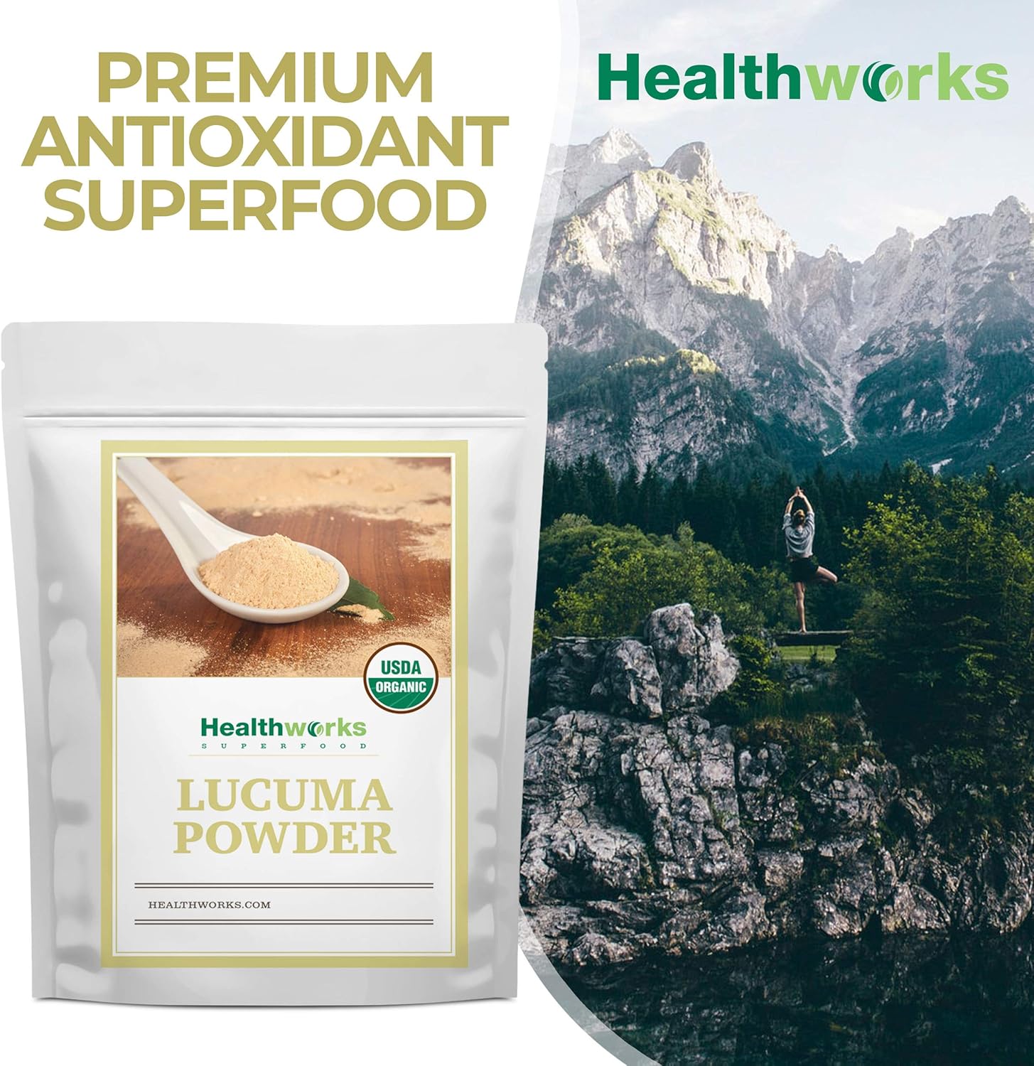 Healthworks Superfoods Lucuma Powder Organic - 16 Oz / 1 Lb - Raw, All-Natural & Certified Organic - Keto, Vegan & Non-GMO - Peruvian Origin - Antioxidant Superfood - Image 5