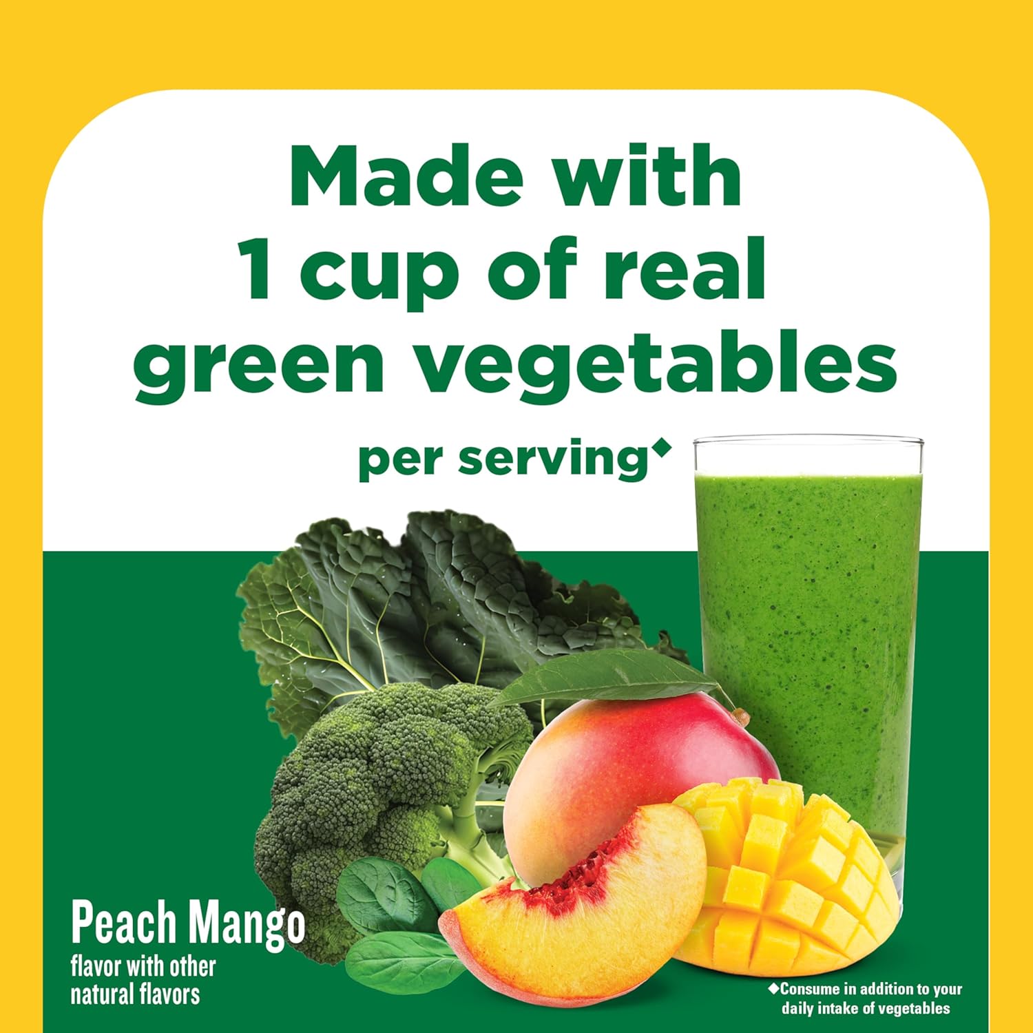 Nature Made Super Greens Powder with Prebiotic Fiber Drink Mix, Made with 1 Cup Veggies Per Serving, Fiber Supplement + Vitamins and Minerals, 25 Day Supply - Image 4