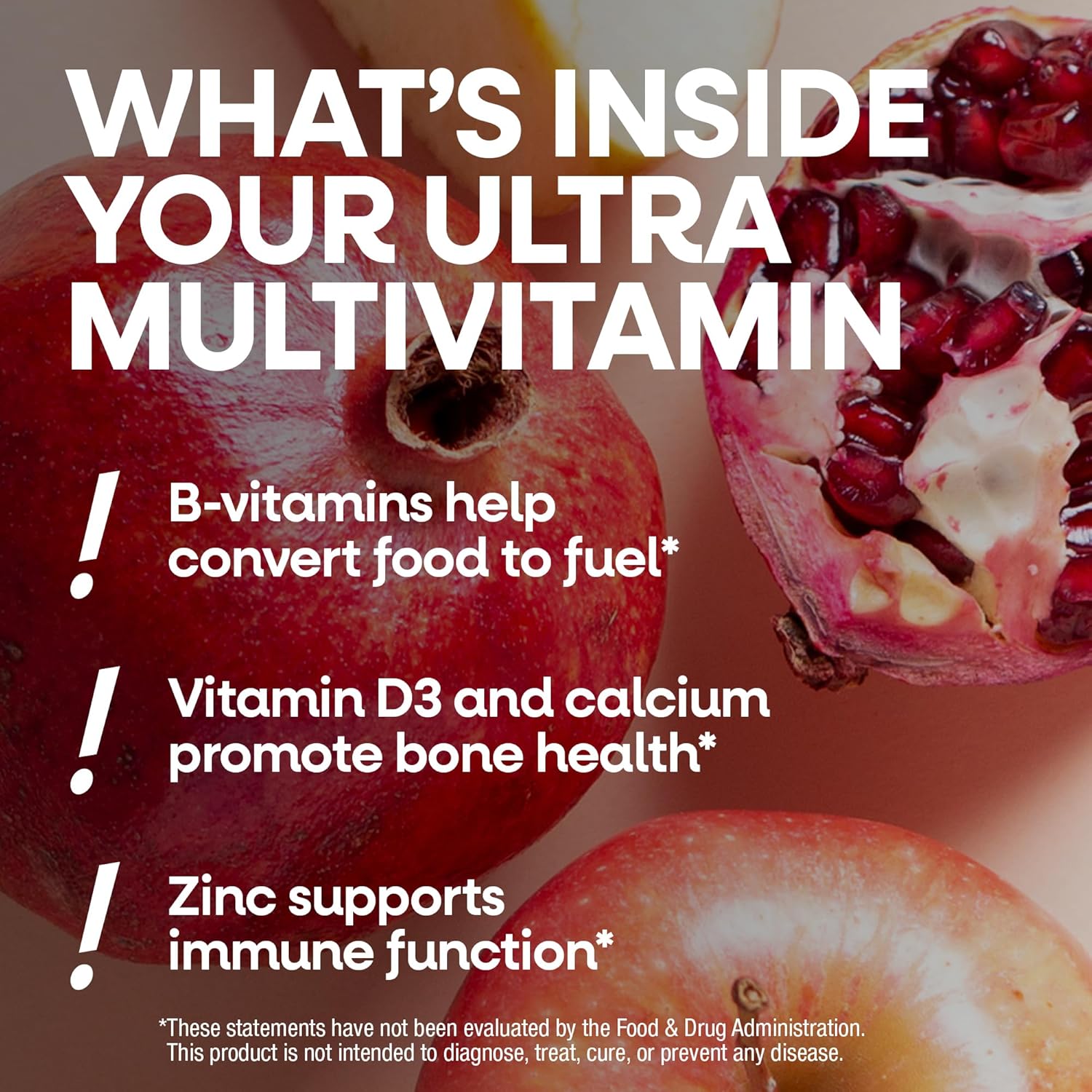 Nature’s Way Alive! Ultra Potency Multivitamin for Women 50 Plus, Complete High Potency Formula with Vitamin D3, C, E, Methylated B12, Supports, Heart, Brain, and Bone Health*, 60 Tablets - Image 6