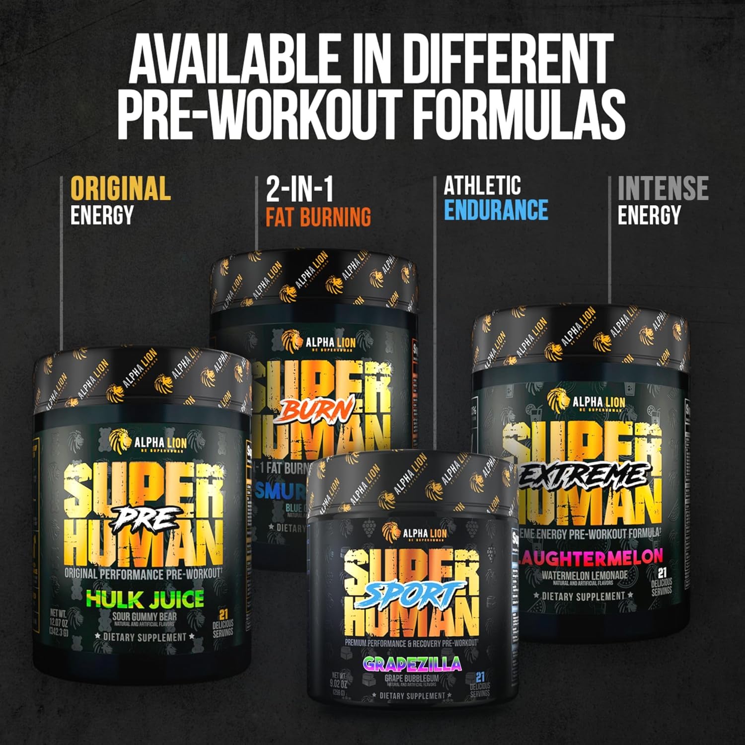 ALPHA LION Superhuman Pump Pre Workout Powder, Nootropic Caffeine & Stim Free Preworkout Supplement, Nitric Oxide Booster, Muscle Gainer, Energy & Focus (42 Servings, Blueberry Steel Flavor) - Image 8