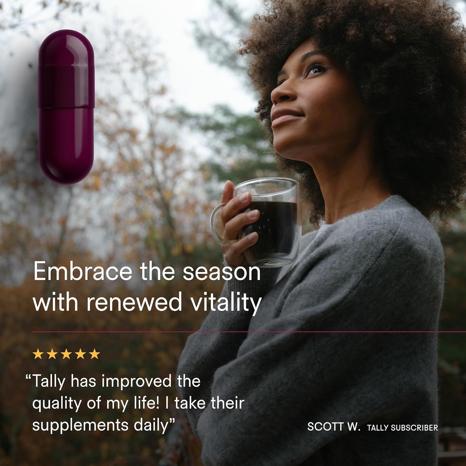 Tally Health Vitality Longevity Formula – Spermidine + Fisetin + Quercetin + Resveratrol + Calcium Alpha-Ketoglutarate | Supports Cellular Renewal, Healthy Aging, Energy & Autophagy | 120 Capsules - Image 3