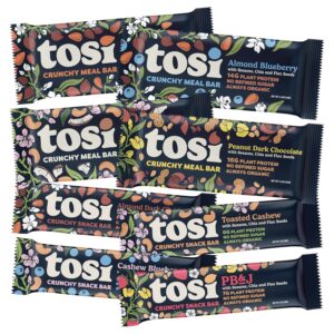 Tosi Variety Pack Protein Bars, Pla...