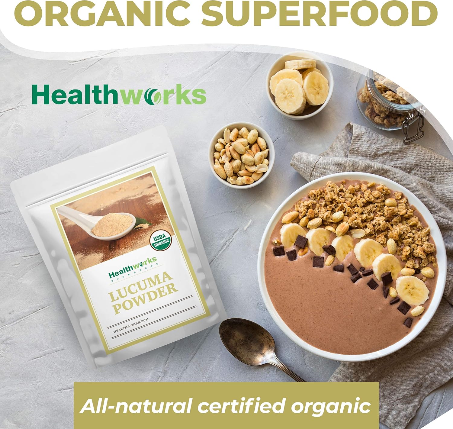 Healthworks Superfoods Lucuma Powder Organic - 16 Oz / 1 Lb - Raw, All-Natural & Certified Organic - Keto, Vegan & Non-GMO - Peruvian Origin - Antioxidant Superfood - Image 7