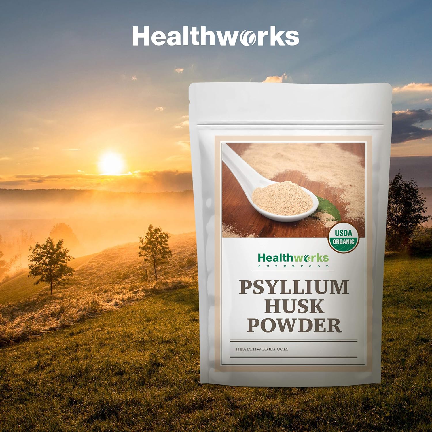 Healthworks Superfoods Organic Psyllium Husk Powder - 32 Oz / 2 Lbs - Raw - Certified Organic - Finely Ground Powder from India - Keto, Vegan & Non-GMO - Fiber Support - Image 7