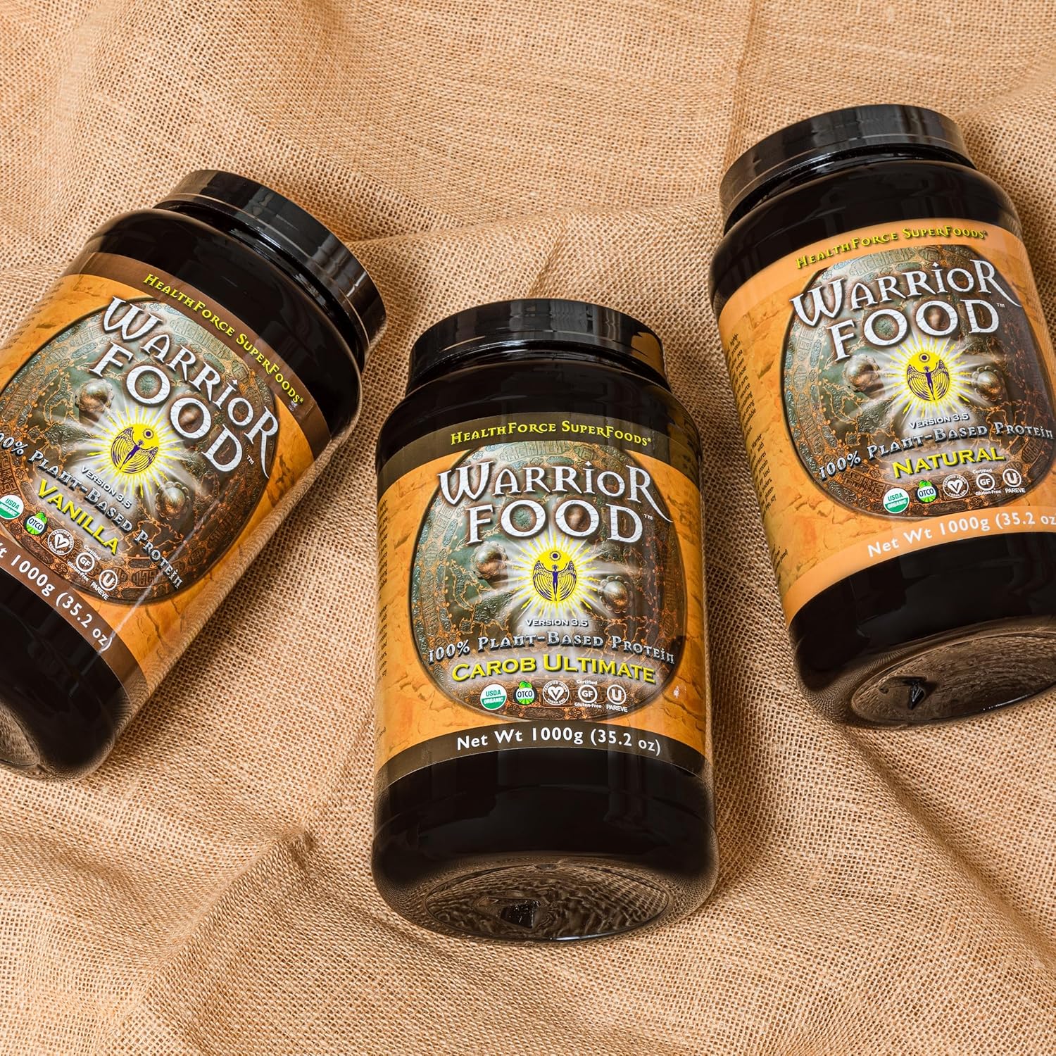 HEALTHFORCE SUPERFOODS Warrior Food Protien Powder - Carob Flavor - 1000 Grams - Image 7