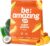 BE AMAZING Super Greens Powder with Prebiotics, Digestive Enzymes & Antioxidants, 35 Fruits & Veggies, Electrolytes & Fiber, Vegan, Gluten Free Juice & Smoothie Mix, Dole Orange Peach Mango, 25 Serv