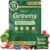 Sugar Free Greens Daily Gummies, Superfood Fruits Veggies Blend with Spirulina, Chlorella, Prebiotics & Fiber, Adaptogens Multivitamin Supplement for Women Men Digestive Health, Non-GMO, 120 Count