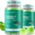 Vegan Omega-3 Algae Oil Supplement with DHA 300mg & EPA 150mg, Plant-Based Omega-3 with Vitamin D3 & K2, Fish-Free Algal Oil Softgels for Men & Women, 2 Pack, 120 Softgels, 60 Day Supply