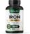 Built By Nature Iron Supplement – 100% Daily Value Iron Pills for Women – 18 mg Iron Tablets for Energy & Anemia Support – 360 Tablets