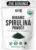 WHYZ Organic Spirulina Powder, 250g, Protein-Rich Spirulina Supplement, Organic Superfood for Immune Support, Green Spirulina Powder Organic Non GMO for Smoothies & Recipes (8.8 oz)