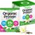 Orgain Organic Vegan Protein Powder, Vanilla Bean – 21g Plant Protein, 5g Prebiotic Fiber, Low Carb, No Lactose Ingredients, No Added Sugar, Non-GMO, 10 Single Serve Individual Packets