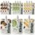 vegan high protein powder for meal replacement shake with Korean drinks flavor misugaru, matcha, and chocolate – great for plant protein shakes, breakfast drink 14+1 Pouches 5 of each flavor (3 Flavor Sampler)