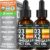 (2 Pack) Organic Vitamin D3 K2 Drops with MCT Oil Omega 3, 5000 IU, Maximum Strength Vitamin D Liquid, No Fillers, Non-GMO Liquid D3 for Faster Absorption and Immune Support (Unflavored, 2 Fl Oz)