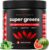 NutraChamps Super Greens Powder Premium Superfood | 20+ Organic Green Veggie Whole Foods | Alfalfa, Spirulina, Chlorella & More | Antioxidant, Digestive Enzyme & Probiotic Blends | Watermelon