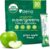 Zena Nutrition Organic Super Greens Powder, 70+ Superfoods, 0 Sugar, 3g Fiber, Spirulina, Chlorella, Mushrooms, Prebiotics/Probiotics, Digestive Enzymes, Gut Health, Green Apple, 30 Drink Mix Packets