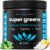 NutraChamps Super Greens Powder Premium Superfood | 20+ Organic Green Veggie Whole Foods | Wheat Grass, Spirulina, Chlorella | Antioxidant, Digestive Enzyme & Probiotic Blends (9.1 OZ, Tropical)
