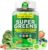 Organic Super Greens Daily Gummies + Probiotics, Spirulina, Chlorella, Spinach, Broccoli, Fiber, Fruits Veggies, Mushroom – Greens Powder Superfood Alternative, Natural Energy, Sugar Free Vegan, 60Cts